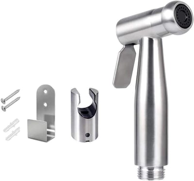 Handheld Bidet Sprayer van RVS met Haak, Eenvoudig te Installeren voor Persoonlijke Hygiëne en Toiletgebruik, Ideaal voor Bedpan en WC