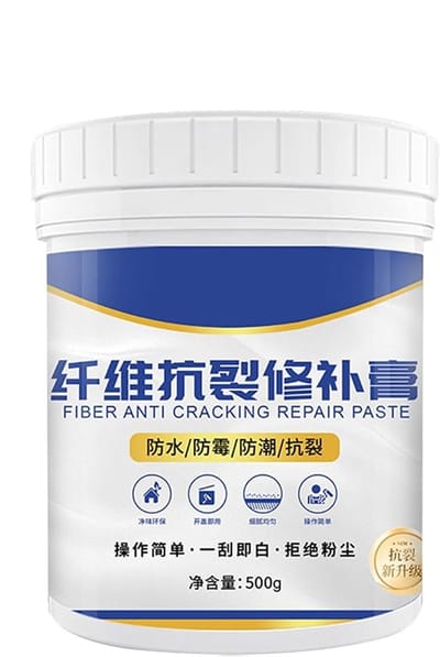 Muur Reparatie Pasta - Plamuur Vulling - Gaten Dichten - Waterproof Langdurig - 500g Fles - Wit