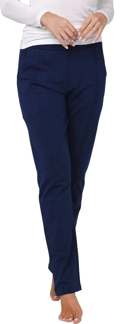 Pastunette Lounge/Pyjama Broek - Bio Katoen - Donkerblauw - Maat 36