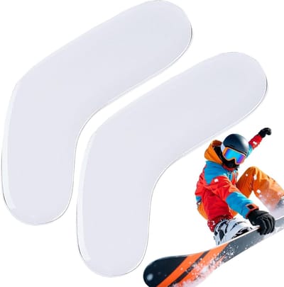 Ski Beschermers - Enkelkussens - Sportieve Activiteiten - Zelfklevend Ademend - 2-Delig - Wit