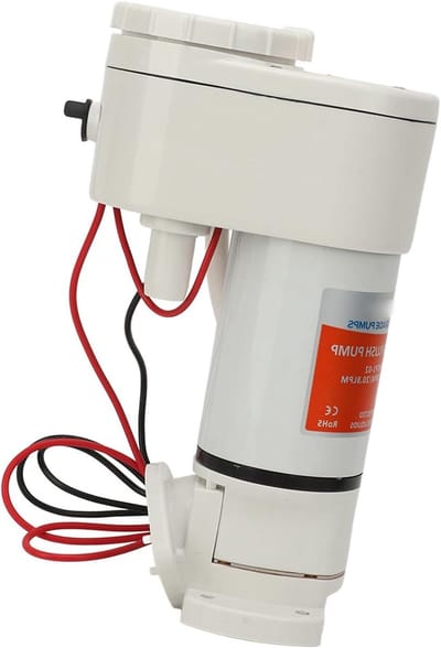 Boot Toiletpomp - Elektrische Afvoerpomp - Afvalwater Verpompen - Zelfaanzuigend Ontwerp - 3/4" Inlaat 1-1/2" Uitlaat - Grijs
