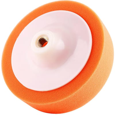 1 stuk 6 (15cm) Spons Polijsten Polijst Wax Pad Wiel Voor Auto Polijstmachine Buffer Oranje beige