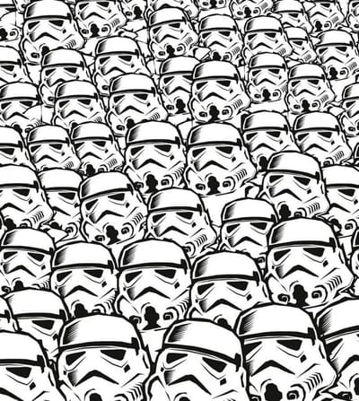 Fotobehang - Star Wars Stormtrooper Swarm 250x280cm - Vliesbehang