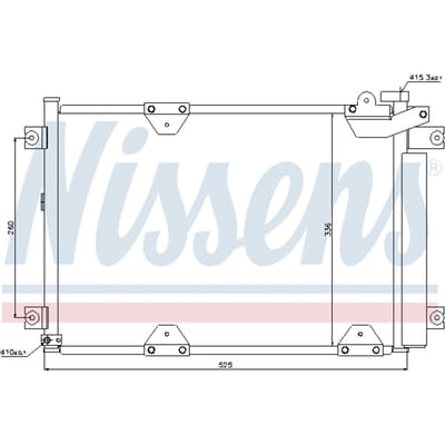 Condensator, airconditioning NISSENS 94892