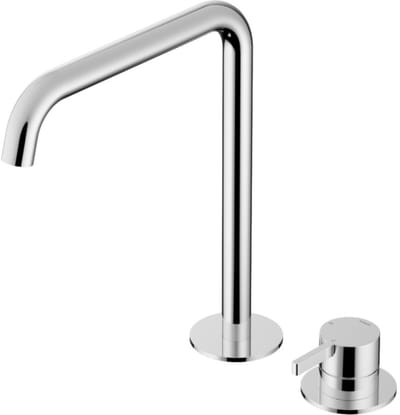 Hotbath Ace - Wastafelmengkraan - zonder Waste - Hoog - Chroom - Opbouw - Messing - V02