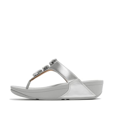 Hakken tussen de tenen vrouw FitFlop Lulu Ultra-Jewel Metallic