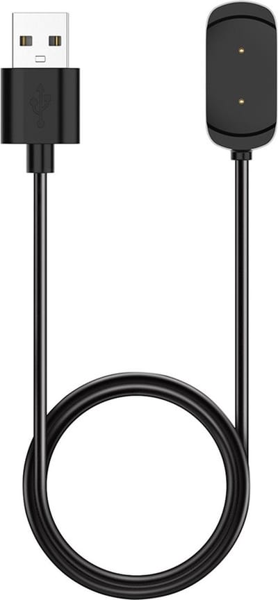 DrPhone USB Oplaadsnoer – Oplaadkabel – Oplader – Geschikt voor Amazfit GTS / GTR 42mm & 47mm /T-rex A1918 - 1M – Zwart