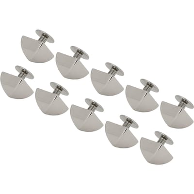 20 Pièces Rivets Pyramide 10mm Métal Carré Rivets Pyramide et Vis PH pour Projets Cuir Argent argenté