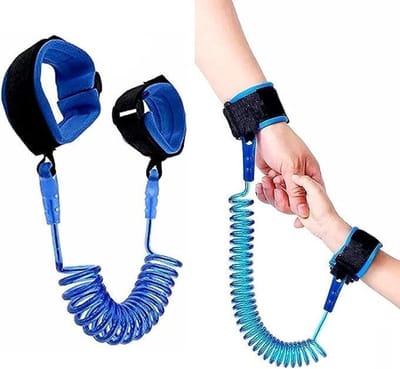 Anti-verlies polsriem kinderen 1,5 meter harnas winkelen reizen hulp blauw