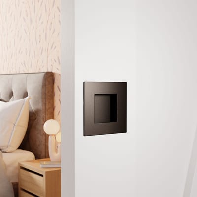 Schuifdeurkom - Dark Brons Kleur - RVS - GPF - GPF0714.A1F Dark blend 90x90mm