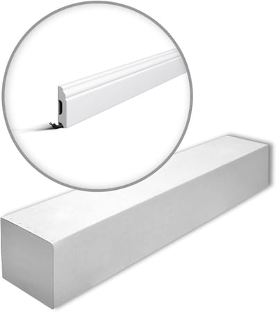 NMC FB1-box WALLSTYL Noel Marquet 1 doos 17 stukken Plint tijdeloos klassieke stijl wit | 34 m