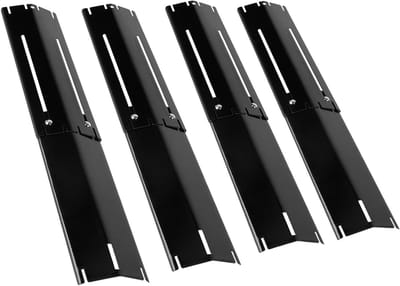 4 x Warmteverdeler Vervangonderdelen voor Gasgrill 29.7 - 53.3 cm, Universele Verwarmingsplaten van 430 RVS voor Landmann, Brinkmann en Charbroil Grillaccessoires