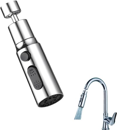 Kraanbeluchter - Kraan opzetstuk - 3 modi - bubbelverlenging - filter - 360 graden straalregelaar - draaibaar - multifunctioneel - waterbesparend - voor keuken - badkamer