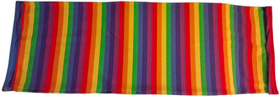 Guling.nl Gulings LGBTQ+ regenboog Guling met Hypoallergeen Katoenen hoes. Medium ~70xØ~14-15cm.500gr, Prosoft™ LoSweat Ademende Microvezel vulling, 100% Vegan en Halal Ergonomisch - Orthopedisch Bantal Pollo Bolster