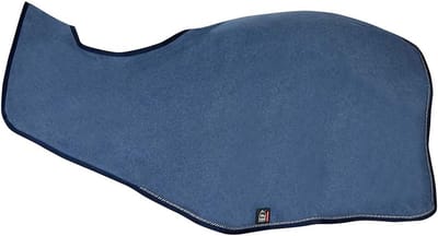 Fleece Rijdeken met Koord voor Paarden - Blauw - Volledige Beenruimte