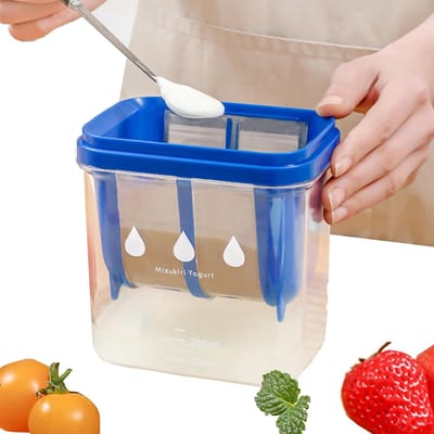 Dailygoods- Yoghurtfilter met grote capaciteit - Yoghurtzeef - Keukenfilter - AS-hars/roestvrij staal - Efficiënt filteren - Duurzaam ontwerp