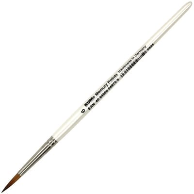 Kum penseel Memory Point rond maat 6 aquarel vegan detail.