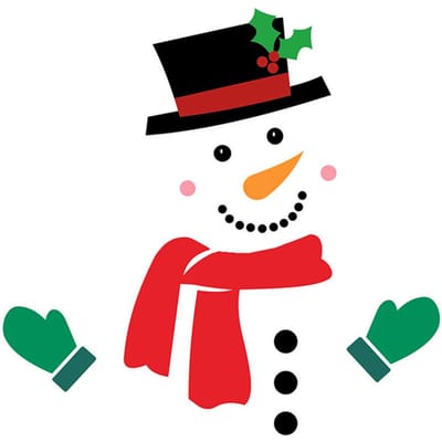 Kerst Sneeuwpop Koelkastmagneten Waterdichte Kerstmagneetstickers Vakantie Kerstversieringen voor red