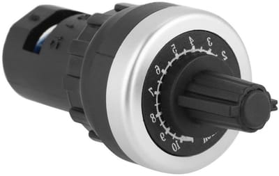 Potentiometer Paneel - Instelbare Weerstand - Snelheid Regelen - Schroefklemmen Geen Soldeer - 10k Ohm - Zwart