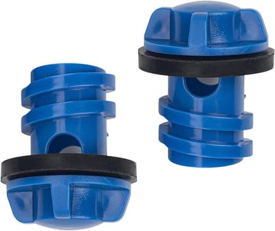 Koelbox Afvoerstop - Lekvrije Stop Koeler Accessoire - Koeler Onderhoud - Dubbele Verpakking - Universeel - Blauw