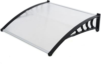 Deurluifel - Huisdeur Overkapping - Bescherming Buiten - Gebogen Boogvorm - 200 cm - Transparant
