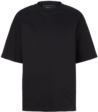 Tom Tailor Denim - Oversized T-shirt van katoen - Maat L - Black