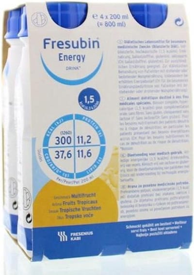 Fresubin Energy Drink Tropische Vruchten 4 stuks