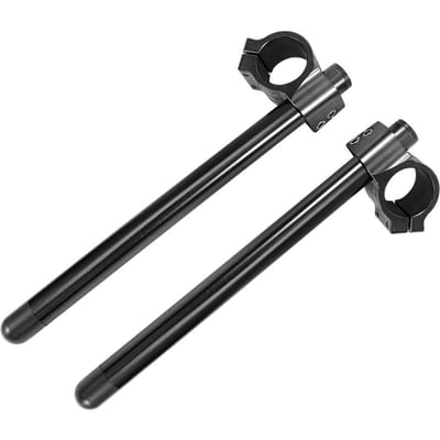 43mm Universeel Motorfiets Clip On Stuur Vork Aluminium Apart Handvat Set(Zwart) zwart