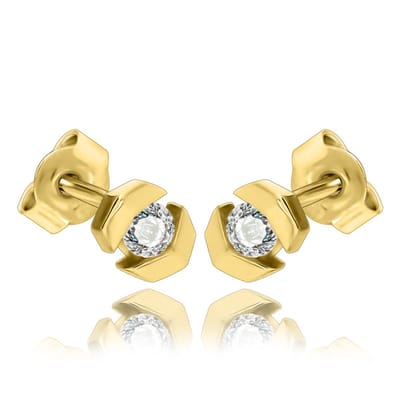 Juwelier Zwartevalk - 14 karaat gouden oorbellen 12.323--