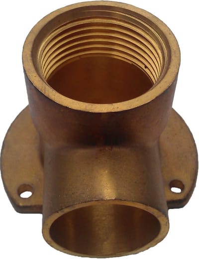VSH soldeer messing - muurplaat laag - 22 x 3/4