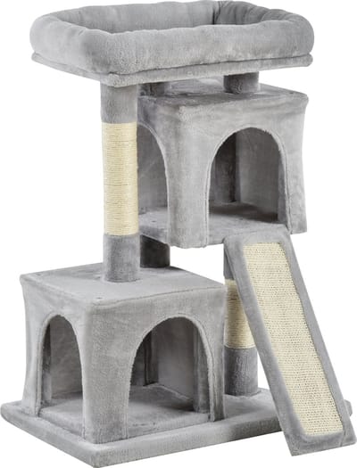 PawHut Kattenboom kattenkrabpaal met sisalpalen krabpaal D30-286
