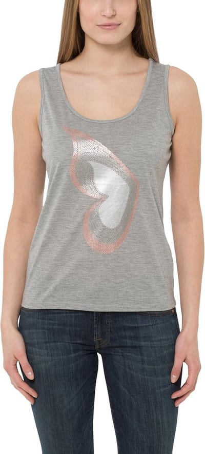 Dames Top met Paillettenprint - Mouwloos Shirt voor Zomer en Feestjes