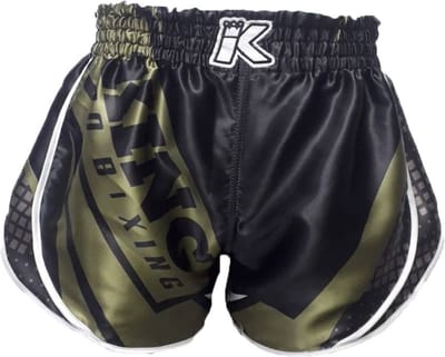 King Stormking 1 Muay Thai Kickboks Broekje Zwart Groen