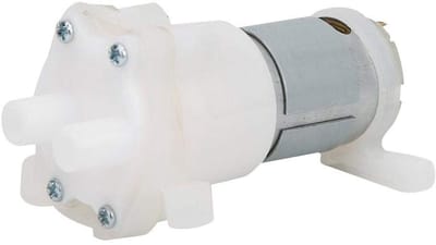 Allecto - Zelfaanzuigende pomp - Miniatuur waterpomp - Duurzaam en stil - Wit - Luchtpomp aquariumbeluchting - Maximale stroomsnelheid 2,5 L/min - ..
