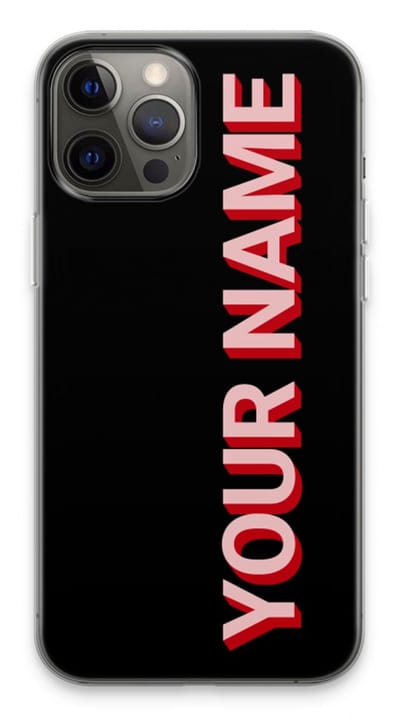 Gepersonaliseerd - Case Company® - Hoesje geschikt voor iPhone 13 Pro Max hoesje - Namecase - Soft Cover Telefoonhoesje - Bescherming aan alle Kanten en Schermrand