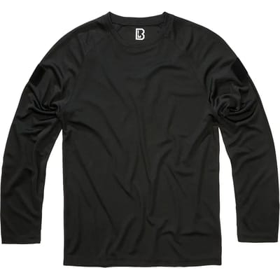 Brandit Shirt met lange mouwen - Quick Dry Shirt Longsleeve - S tot 5XL - voor Mannen - zwart