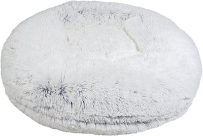 Animal Boulevard Ab10805 - Manden En Kussens - Hond - Ab Soft Bed Long Plush Grijs-l Ø100cm - Maat: L