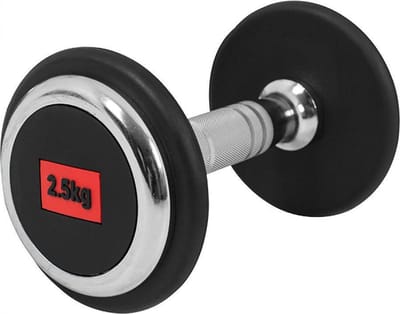 Gorilla Sports Dumbell - Vaste Halter - Gietijzer met Rubber coating - 2,5 kg