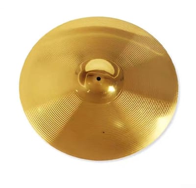 Dailygoods- Splashbekken 16 inch - Messing - Melodieus Jingle-geluid - Duurzaam - Glanzend - Geschikt voor alle vaardigheidsniveaus - Drumbekken