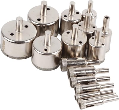 Diamantboren Set 16 Stuks - Voor Tegels, Marmer en Graniet - 6 tot 50 mm