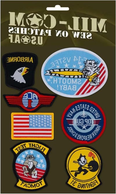 Opnaaibare Military Patches - Kleding Applicaties - Kleding Personaliseren - Set van 7 Stuks - Op Karton
