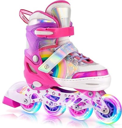 Equivera Rolschaatsen Meisjes - Skeelers Meisjes - Rolschaatsen Kinderen - Cadeautip voor uw kind!