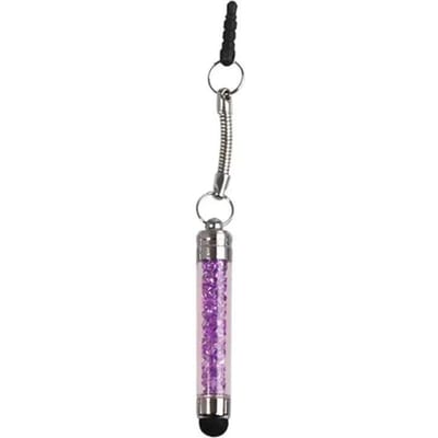Stylus Touchscreen Pen Stylus 3.5mm Stofplug Cap 2 in 1 Voor Tablet Android Telefoons Stylussen Pen paars