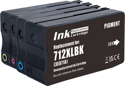 Inktcartridges Geschikt voor HP 712 - Multipack Geschikt voor HP DesignJet T210 - T230 - T250 - T630 - T650 Studio - Inkt - patronen - cartridge