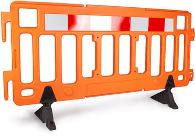 Rubbermagazijn - Kunststof hek - Oranje - Afmeting = 100 x 100 cm - Afzethek