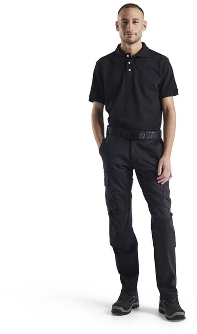 Blaklader Industrie werkbroek stretch met kniezakken 1448-1832 - Zwart - C144