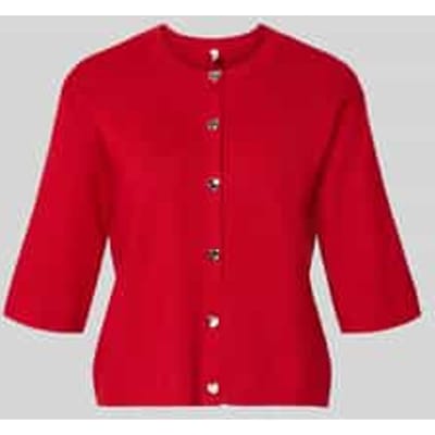 Regular fit gebreid jack van Viscosemix Model 'MAISIE'