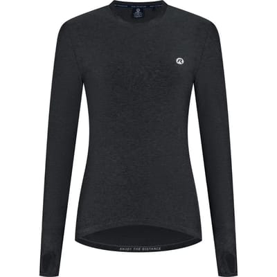 Rogelli Essential Dames Hardloopshirt Lange Mouw - Zwart