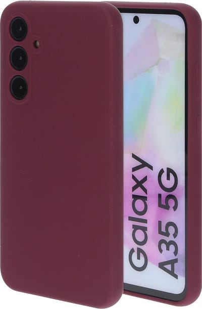Mobiparts hoesje geschikt voor de Samsung Galaxy A35 5G - Siliconen - Paars Rood