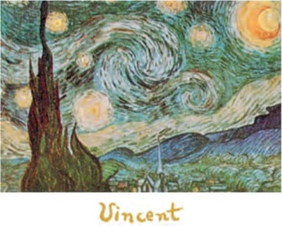 Vincent van Gogh - Sterrennacht - Kunstposter - 50x70 cm
